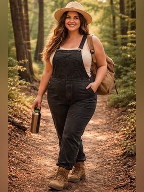 i.o.n clothing  /  Black Denim Overalls / Made in Canada